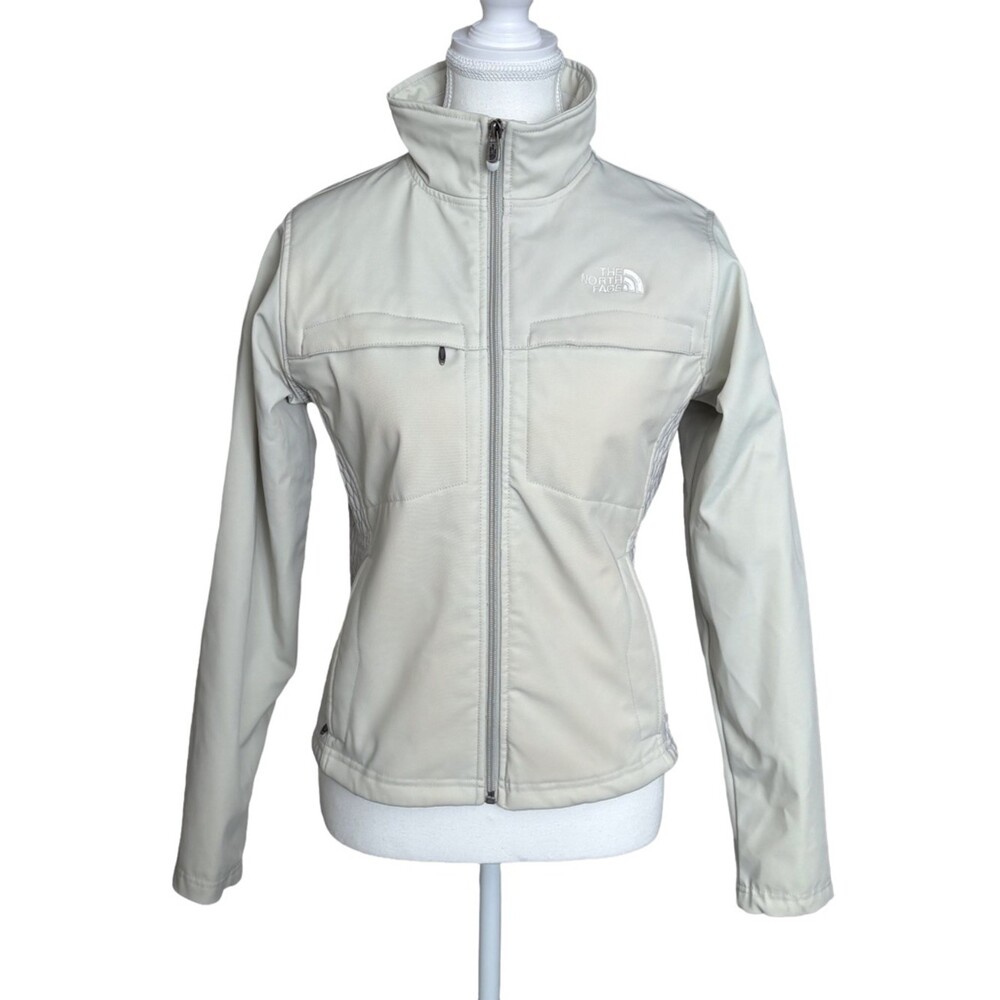 The North Face Primaloft Soft Shell Jacket Women’s Small Cream Full Zip